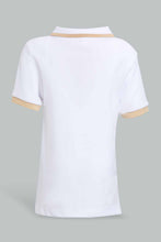 Load image into Gallery viewer, Redtag-Yellow-Navy-White-Polo-Cut-And-Sew-Pique-Polo-Polo-Shirts-Infant-Boys-3 to 24 Months

