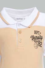 Load image into Gallery viewer, Redtag-Yellow-Navy-White-Polo-Cut-And-Sew-Pique-Polo-Polo-Shirts-Infant-Boys-3 to 24 Months
