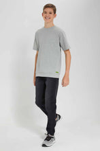 Load image into Gallery viewer, Redtag-Grey-Mel-Pique-Sweatshirt-BSR-Sweatshirts,-Category:Sweatshirts,-Colour:Grey,-Deals:2-For-90,-Filter:Senior-Boys-(9-to-14-Yrs),-New-In,-New-In-BSR,-S22D,-Section:Kidswear--
