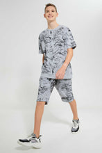 Load image into Gallery viewer, Redtag-Grey-Mel-Marble-Shorts-(Ast)-Denim-Shorts-Senior-Boys-9 to 14 Years
