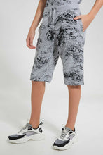 Load image into Gallery viewer, Redtag-Grey-Mel-Marble-Shorts-(Ast)-Denim-Shorts-Senior-Boys-9 to 14 Years
