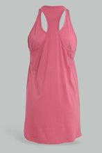 تنزيل الصورة على معرض الصور، Redtag-Pink-Sleeveless-Nightshirt-Nightshirts-Women&#39;s-
