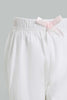 Redtag-White-Short-Denim-Shorts-Infant-Girls-3 to 24 Months