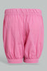 Redtag-Fuchsia-Short-Denim-Shorts-Infant-Girls-3 to 24 Months