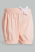 تنزيل الصورة على معرض الصور، Redtag-Peach-Short-Denim-Shorts-Infant-Girls-3 to 24 Months
