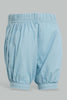 Redtag-Blue-Short-Denim-Shorts-Infant-Girls-3 to 24 Months