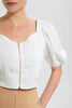 Redtag-White-Front-Zip-Printed-Top-Tops-Women's-