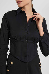 Redtag-Assorted-Button-Front-Collared-Blouse-Long-Sleeve-Blouses-Women's-