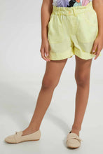 تنزيل الصورة على معرض الصور، Redtag-Yellow-Girls-Short-Casual-Shorts-Girls-2 to 8 Years
