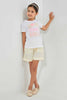 Redtag-Beige-Girls-Short-Casual-Shorts-Girls-2 to 8 Years