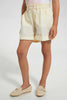 Redtag-Beige-Girls-Short-Casual-Shorts-Girls-2 to 8 Years