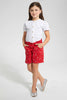 Redtag-Assorted-Girls-Aop-Short-Casual-Shorts-Girls-2 to 8 Years