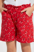 تنزيل الصورة على معرض الصور، Redtag-Assorted-Girls-Aop-Short-Casual-Shorts-Girls-2 to 8 Years
