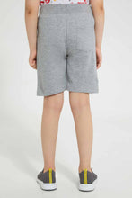 تنزيل الصورة على معرض الصور، Redtag-Grey-Marl-Print-Short-Active-Shorts-Boys-2 to 8 Years
