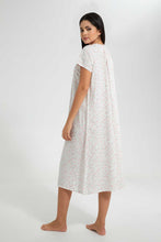 Load image into Gallery viewer, Redtag-Ivory-Floral-Printed-Nightgown-Nightgowns-Women&#39;s-

