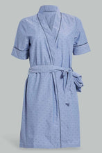 تنزيل الصورة على معرض الصور، Redtag-Blue-Solid-Dobby-Robe-Category:Chemises,-Colour:Blue,-Filter:Women&#39;s-Clothing,-New-In,-New-In-Women,-Non-Sale,-S22D,-Section:Women,-Women-Chemises-Women&#39;s-
