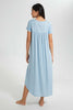 Redtag-Navy-Plain-Nightgown-With-Embroidery-Nightgowns-Women's-