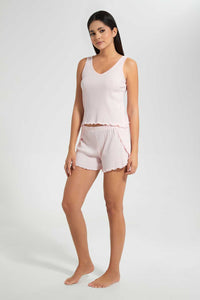 Redtag-Pink-Drop-Needle-Cami-Set-Cami-Sets-Women's-