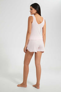 Redtag-Pink-Drop-Needle-Cami-Set-Cami-Sets-Women's-