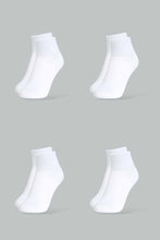 Load image into Gallery viewer, Redtag-White-4-Pc-Pack-Socks-Full-Length-Socks-Girls-2 to 8 Years
