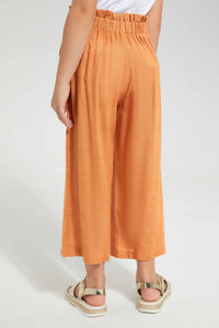 Redtag-Beige-Wide-Leg-Plain-Trousers-Category:Trousers,-Colour:Beige,-Filter:Girls-(2-to-8-Yrs),-Girls-Trousers,-New-In,-New-In-GIR,-Non-Sale,-S22D,-Section:Kidswear-Girls-