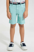 تنزيل الصورة على معرض الصور، Redtag-Mint-Belted-Chino-Short-Chino-Shorts-Boys-2 to 8 Years
