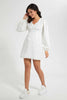 Redtag-Ivory-Satin-Jacquard-Dress-Dresses-Women's-