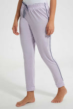 Load image into Gallery viewer, Redtag-Lilac-Plain-Pyjama-Bottom-With-Side-Piping-Leggings-Women&#39;s-
