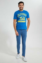 تنزيل الصورة على معرض الصور، Redtag-Blue-Graphic-T-Shirt-Graphic-T-Shirts-Men&#39;s-
