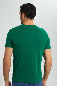 Redtag-Green-Graphic-T-Shirt-Graphic-T-Shirts-Men's-