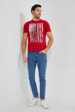 تنزيل الصورة على معرض الصور، Redtag-Red-Graphic-T-Shirt-Graphic-T-Shirts-Men&#39;s-
