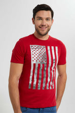 تنزيل الصورة على معرض الصور، Redtag-Red-Graphic-T-Shirt-Graphic-T-Shirts-Men&#39;s-
