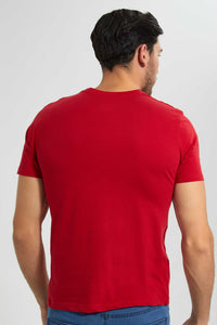 Redtag-Red-Graphic-T-Shirt-Graphic-T-Shirts-Men's-