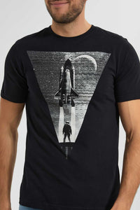 Redtag-Black-Graphic-T-Shirt-Graphic-T-Shirts-Men's-