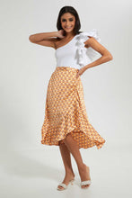 تنزيل الصورة على معرض الصور، Redtag-Assorted-Goe-Printed-Ruched-Drawstring-Skirt-Skirts-Women&#39;s-
