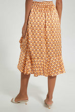 تنزيل الصورة على معرض الصور، Redtag-Assorted-Goe-Printed-Ruched-Drawstring-Skirt-Skirts-Women&#39;s-
