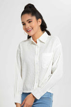 تنزيل الصورة على معرض الصور، Redtag-White-Schiffily-Embroidered-Shirt-Casual-Shirts-Women&#39;s-
