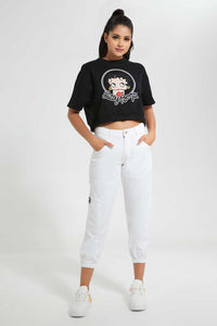 Redtag-Black-Betty-Boop-Printed-Sweatshirt-Loungewear-Sweatshirts-Women's-