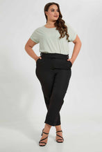 تنزيل الصورة على معرض الصور، Redtag-Mint-Turn-Up-Sleeve-Blouse-Blouses-Women&#39;s-
