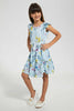 Redtag-Multi-Colored-Floral-Aop-Dress-Dresses-Girls-2 to 8 Years