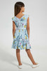 Redtag-Multi-Colored-Floral-Aop-Dress-Dresses-Girls-2 to 8 Years