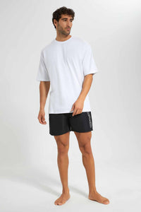 Redtag-Black-Swim-Shorts-Category:Shorts,-Colour:Black,-Filter:Men's-Clothing,-Men-Shorts,-New-In,-New-In-Men,-Non-Sale,-S22D,-Section:Men--