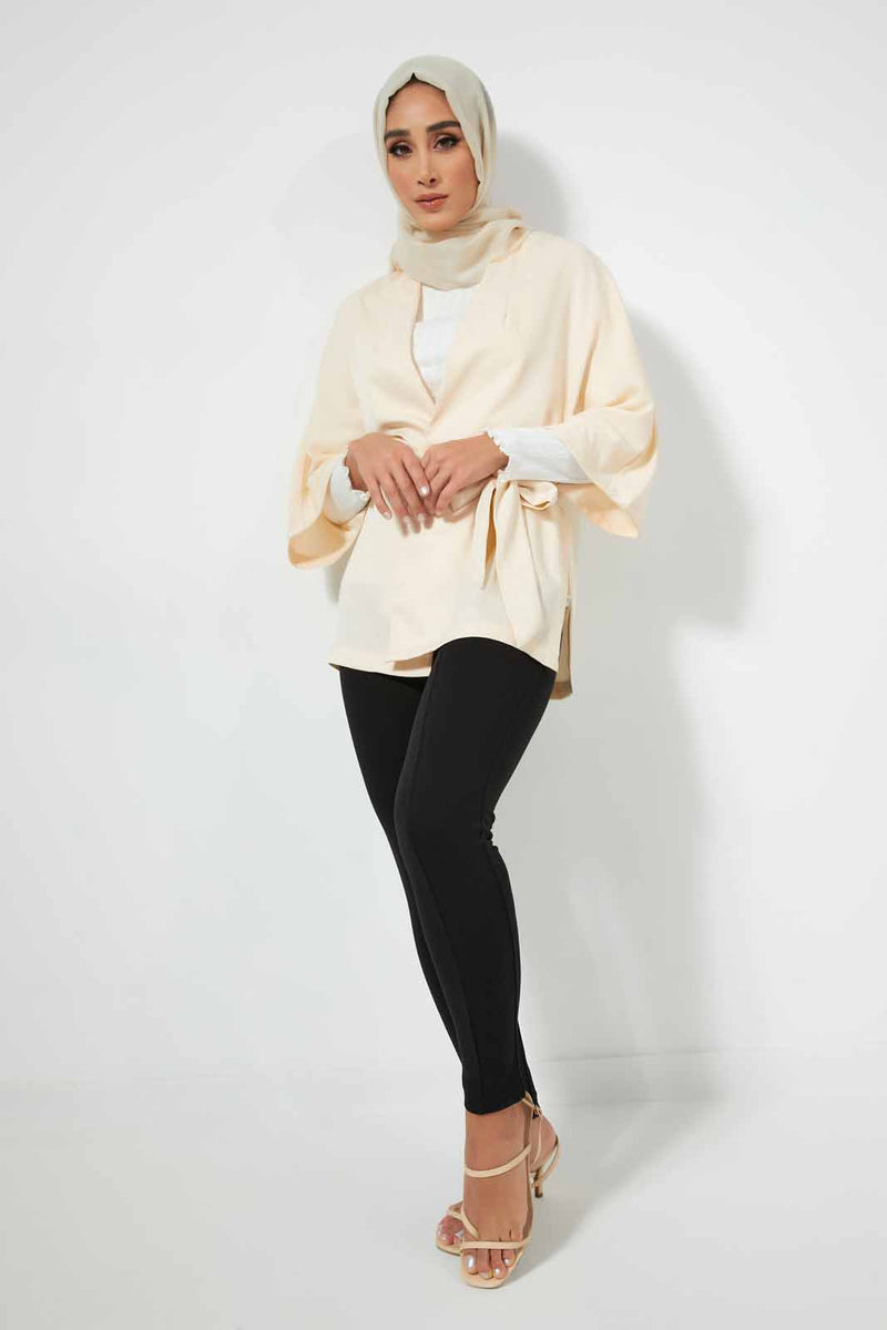 Redtag-Beige-Belted-Cardigan-Cardigans-Women's-