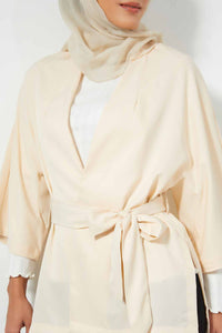 Redtag-Beige-Belted-Cardigan-Cardigans-Women's-