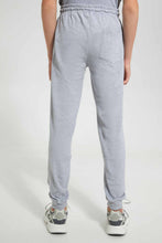 Load image into Gallery viewer, Redtag-Grey-Melange-Pique-Active-Pants-Joggers-Senior-Boys-9 to 14 Years
