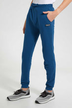 Load image into Gallery viewer, Redtag-Indigo-Pique-Active-Pants-Joggers-Senior-Boys-9 to 14 Years
