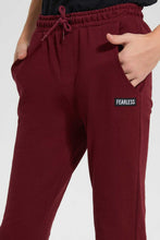 Load image into Gallery viewer, Redtag-Burgundy-Pique-Active-Pants-Joggers-Senior-Boys-9 to 14 Years
