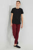 Redtag-Burgundy-Pique-Active-Pants-Joggers-Senior-Boys-9 to 14 Years