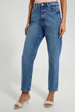 Load image into Gallery viewer, Redtag-Lt-Wash-Mom-Fit-Jeans-Jeans-Skinny-Fit-Women&#39;s-
