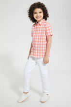 Load image into Gallery viewer, Redtag-White-Belted-Trouser-Chino-Trousers-Boys-2 to 8 Years
